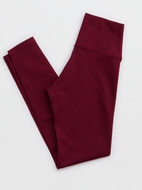 Aerie Chill Play Move Women’s High-Waist Burgundy Leggings Size Medium